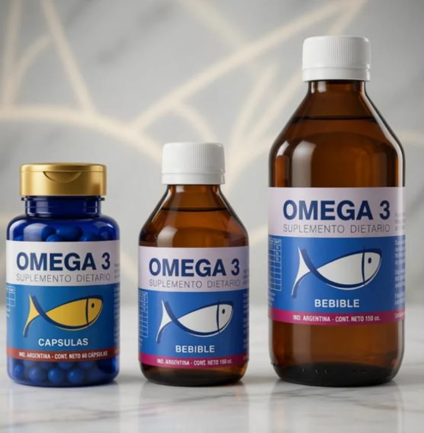 Omega 3: fotografías de sus envases en el catálogo